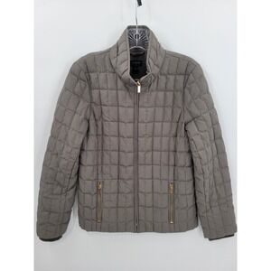J. Crew Dark Green Woman's Quilted Puffer Jacket Size Small